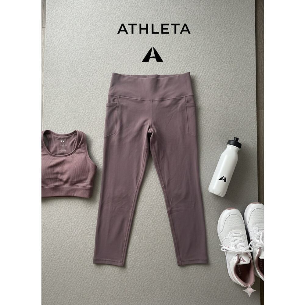 Athleta Dusty Plum Leggings Sz. M